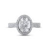 Thumbnail Image 3 of Previously Owned Lab-Grown Diamonds Oval-Cut Engagement Ring 2-1/2 ct tw 14K White Gold