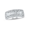Thumbnail Image 1 of Previously Owned Lab-Grown Diamonds Emerald-Cut Anniversary Band 2-1/2 ct tw 14K White Gold