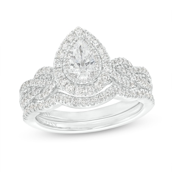 Previously Owned Neil Lane Pear-Shaped Diamond Bridal Set 1 ct tw 14K White Gold 6