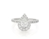 Thumbnail Image 1 of Previously Owned Neil Lane Pear-Shaped Diamond Halo Engagement Ring 1 ct tw 14K White Gold Size 4.5