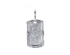 Thumbnail Image 1 of Previously Owned Men's Diamond Dog Tag Pendant 1 ct tw Round-cut 10K White Gold