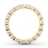 Thumbnail Image 2 of Previously Owned Diamond Eternity Anniversary Ring 2 ct tw Round-cut 14K Yellow Gold Size 6.5