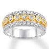 Thumbnail Image 1 of Previously Owned Diamond Anniversary Band 1 ct tw Round-cut 14K Two-Tone Gold Size 6