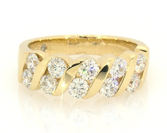 Previously Owned THE LEO Diamonds 1-1/4 ct tw Anniversary Ring 14K Yellow Gold