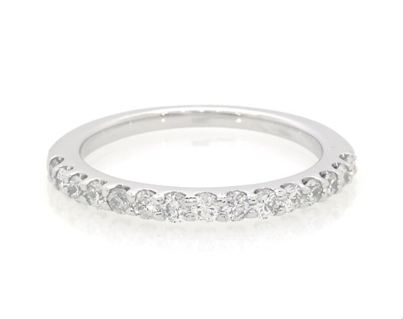 Main Image 1 of Previously Owned Diamond Wedding Band 1/2 ct tw 14K White Gold