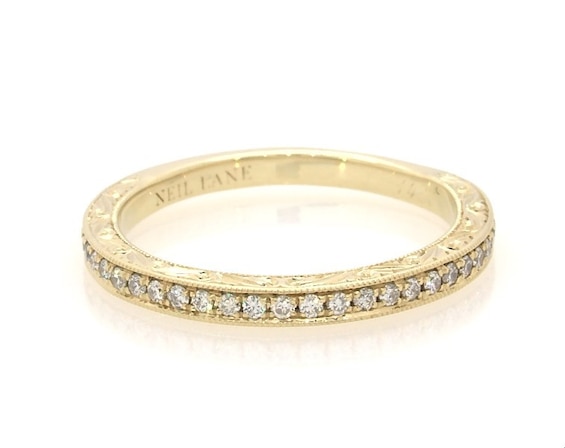 Previously Owned Neil Lane Diamond Wedding Band 1/ ct tw Round-cut 14K Gold