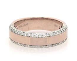 Previously Owned Neil Lane Men's Diamond Wedding Band 3/8 ct tw 14K Two-Tone Gold
