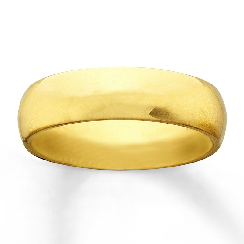 Previously Owned Men's 6mm Wedding Band 10K Yellow Gold