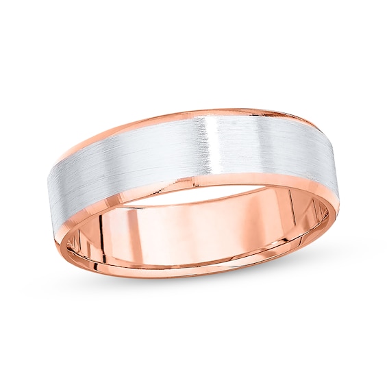 Previously Owned Wedding Band 10K Two-Tone Gold 6mm