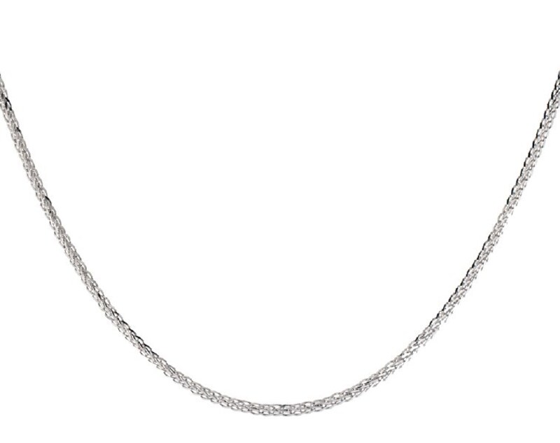 Main Image 1 of Previously Owned Wheat Chain Solid 14K White Gold 26"