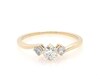 Thumbnail Image 1 of Previously Owned Round Diamond Three-Stone Engagement Ring 1/2 ct tw 14K Yellow Gold