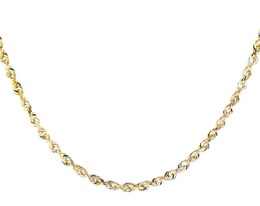 Previously Owned Solid Rope Chain 14K Yellow Gold 22&quot;