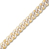 Thumbnail Image 1 of Previously Owned Semi-Solid Textured Curb Chain Bracelet 10K Yellow Gold 8.5"