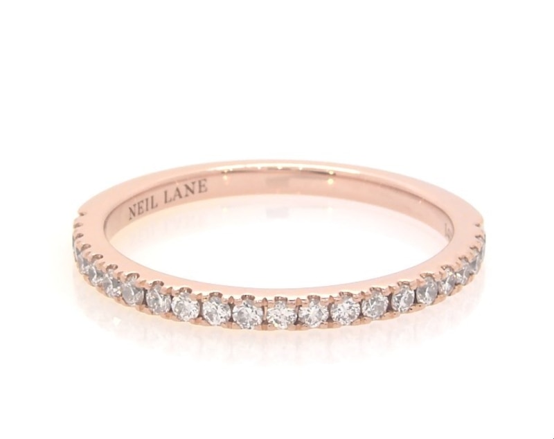 Main Image 1 of Previously Owned Neil Lane Diamond Wedding Band 1/4 ct tw 14K Rose Gold
