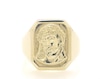 Thumbnail Image 1 of Previously Owned Men's Face of Jesus Octagon Ring 10K Yellow Gold - Size 10
