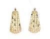 Thumbnail Image 1 of Previously Owned Italian Brilliance Diamond-Cut Tapered Hoop Earrings 14K Yellow Gold