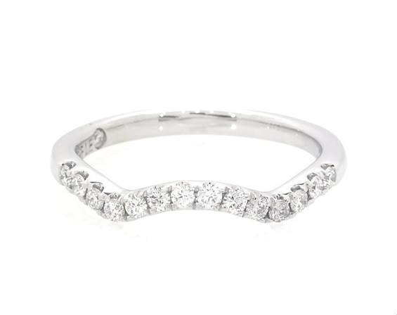 Previously Owned THE LEO Wedding Band 1/4 ct tw Diamonds 14K White Gold