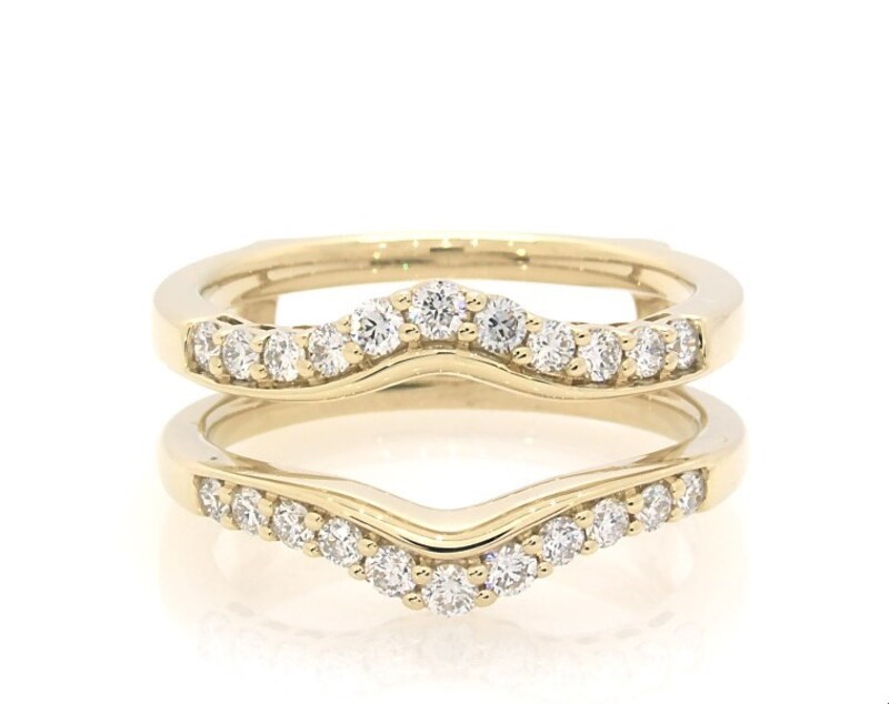 Main Image 1 of Previously Owned THE LEO Ideal Cut Diamond Enhancer Ring 1/2 ct tw 14K Yellow Gold