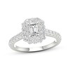 Thumbnail Image 1 of Previously Owned Emerald-Cut Diamond Engagement Ring 1-1/4 ct tw 14K White Gold