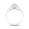 Thumbnail Image 4 of Previously Owned Emerald-Cut Diamond Engagement Ring 1-1/4 ct tw 14K White Gold
