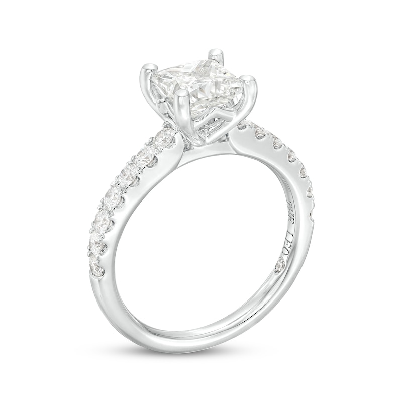 Main Image 2 of Previously Owned THE LEO Diamond Engagement Ring 2 ct tw Princess & Round-cut 14K White Gold