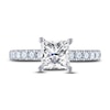 Thumbnail Image 3 of Previously Owned THE LEO Diamond Engagement Ring 2 ct tw Princess & Round-cut 14K White Gold