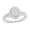 Thumbnail Image 1 of Previously Owned Multi-Diamond Engagement Ring 1/2 ct tw Round-cut 10K White Gold
