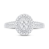 Thumbnail Image 3 of Previously Owned Multi-Diamond Engagement Ring 1/2 ct tw Round-cut 10K White Gold