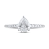 Thumbnail Image 3 of Previously Owned  Lab-Grown Diamonds Pear-Shaped Engagement Ring 1-1/5 ct tw 14K White Gold