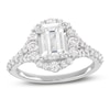 Thumbnail Image 1 of Previously Owned&nbsp; Lab-Grown Diamonds Emerald-Cut Engagement Ring 2-3/4 ct tw 14K White Gold