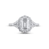 Thumbnail Image 3 of Previously Owned&nbsp; Lab-Grown Diamonds Emerald-Cut Engagement Ring 2-3/4 ct tw 14K White Gold