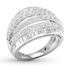 Thumbnail Image 4 of Previously Owned Diamond Anniversary Band 2 ct tw Round & Baguette 14K White Gold