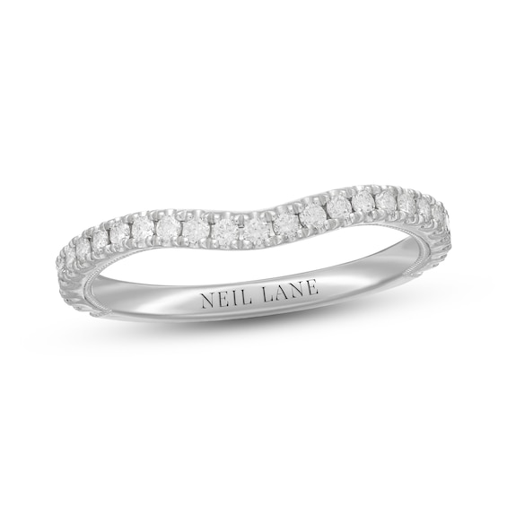 Previously Owned Neil Lane Diamond Wedding Band 1/ ct tw Round-Cut 14K White Gold