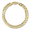 Thumbnail Image 1 of Previously Owned Curb Link Bracelet Solid 10K Yellow Gold 9"