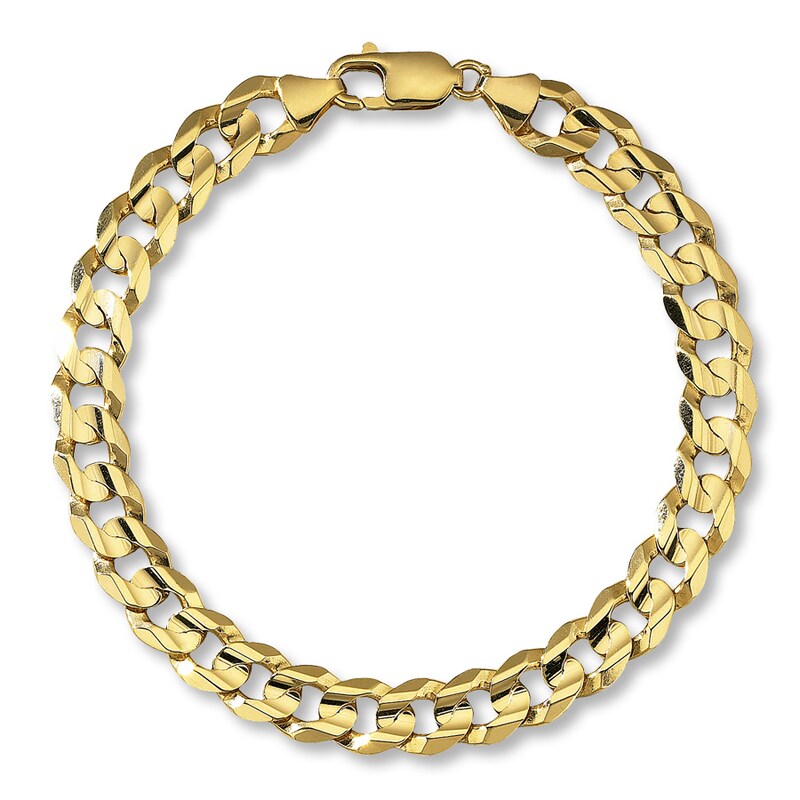 Main Image 1 of Previously Owned Curb Link Bracelet Solid 10K Yellow Gold 9"