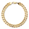 Thumbnail Image 2 of Previously Owned Curb Link Bracelet Solid 10K Yellow Gold 9"