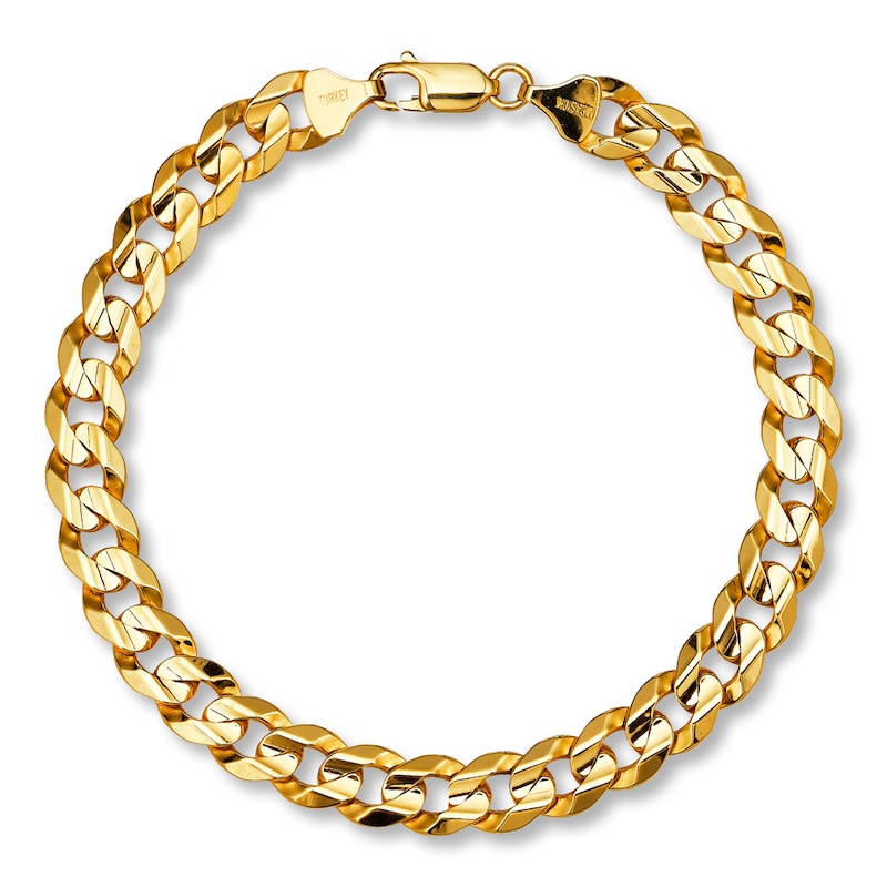 Main Image 2 of Previously Owned Curb Link Bracelet Solid 10K Yellow Gold 9"