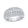 Thumbnail Image 1 of Previously Owned Round-Cut Diamond Five-Row Anniversary Band 2 ct tw 10K White Gold
