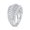 Thumbnail Image 2 of Previously Owned Round-Cut Diamond Five-Row Anniversary Band 2 ct tw 10K White Gold