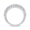 Thumbnail Image 3 of Previously Owned Round-Cut Diamond Five-Row Anniversary Band 2 ct tw 10K White Gold