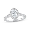 Thumbnail Image 1 of Previously Owned  Lab-Grown Diamonds Oval-Cut Engagement Ring 1-1/2 ct tw 14K White Gold