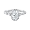Thumbnail Image 3 of Previously Owned  Lab-Grown Diamonds Oval-Cut Engagement Ring 1-1/2 ct tw 14K White Gold