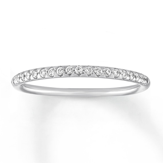 Previously Owned Diamond Wedding Band 1/4 ct tw Round-cut 14K White Gold