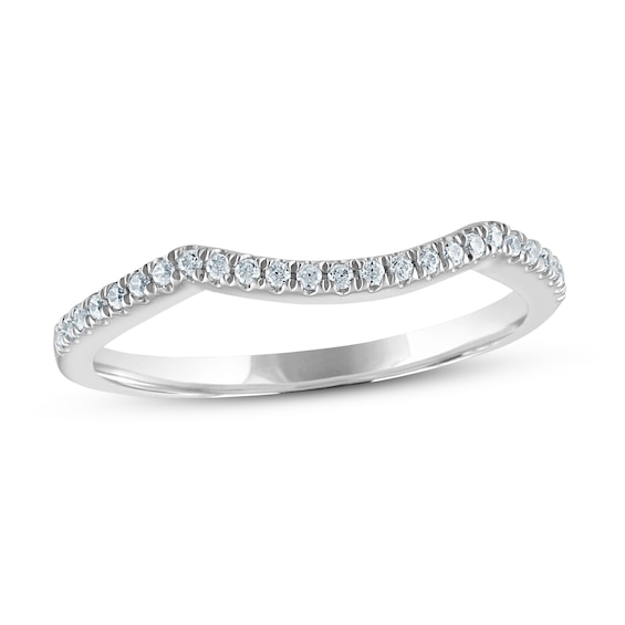 Previously Owned Diamond Wedding Band 1/8 ct tw 14K White Gold
