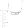 Thumbnail Image 3 of Previously Owned Diamond Three-Stone Necklace 1/2 ct tw Round-cut 10K White Gold 18"