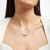 Thumbnail Image 4 of Previously Owned Diamond Three-Stone Necklace 1/2 ct tw Round-cut 10K White Gold 18"