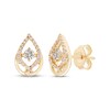 Thumbnail Image 1 of Previously Owned Love Entwined Diamond Stud Earrings 1/4 ct tw Round-cut 10K Yellow Gold