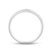 Thumbnail Image 3 of Previously Owned Men's Diamond Wedding Band 1/8 ct tw Round-cut 10K White Gold
