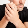 Thumbnail Image 4 of Previously Owned Men's Diamond Wedding Band 1/8 ct tw Round-cut 10K White Gold