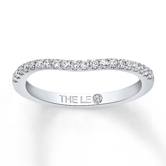 Previously Owned THE LEO Diamond Wedding Band 1/5 ct tw Round-cut 14K White Gold